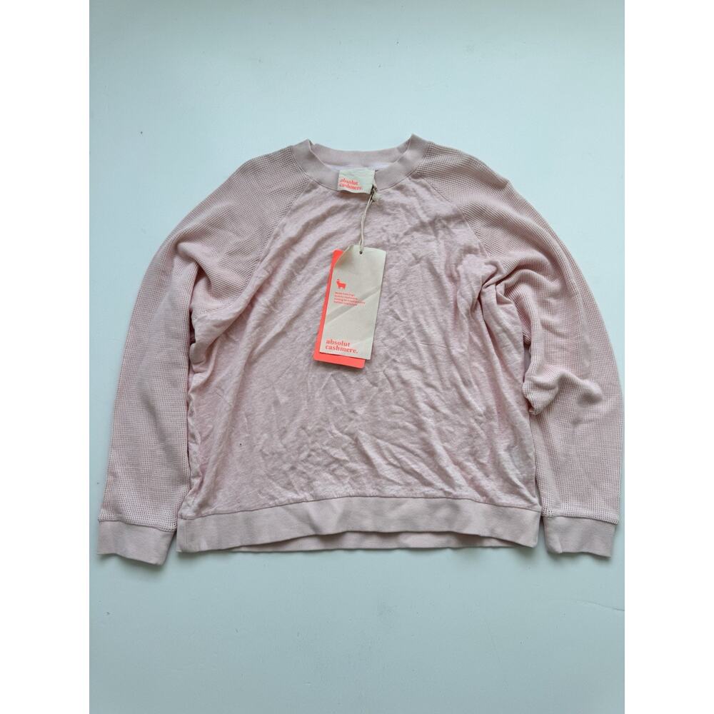 Absolut Cashmere Womens Lolita Ice Cream Pullover 100% linen Small